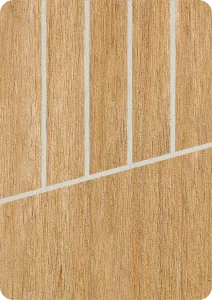 Flexiteek Bleached avec calfeutrage blanc