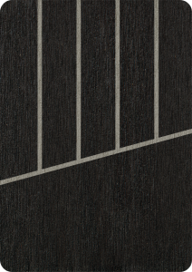 Flexiteek Carbon avec calfeutrage gris