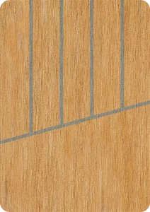 Flexiteek Scrubbed avec calfeutrage gris
