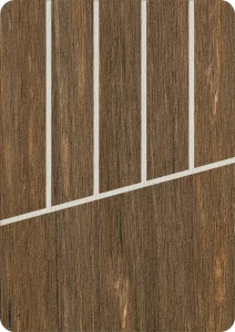 Flexiteek Walnut avec calfeutrage blanc