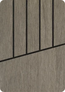 Flexiteek Weathered avec calfeutrage noir