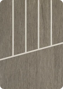 Flexiteek Weathered avec calfeutrage blanc